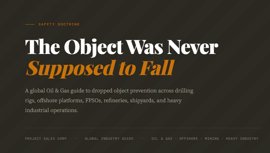 Dropped Object Prevention in Oil & Gas: Preventing Tools, Equipment & Fixed Assets from Falling