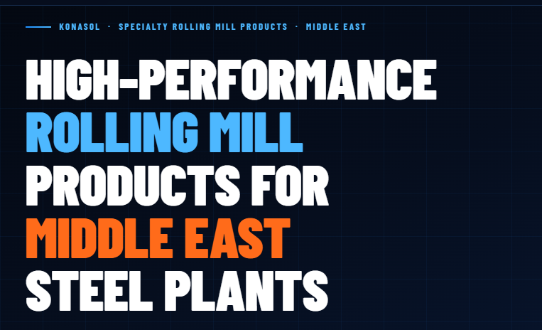 High-Performance Rolling Mill Products for Steel Plants